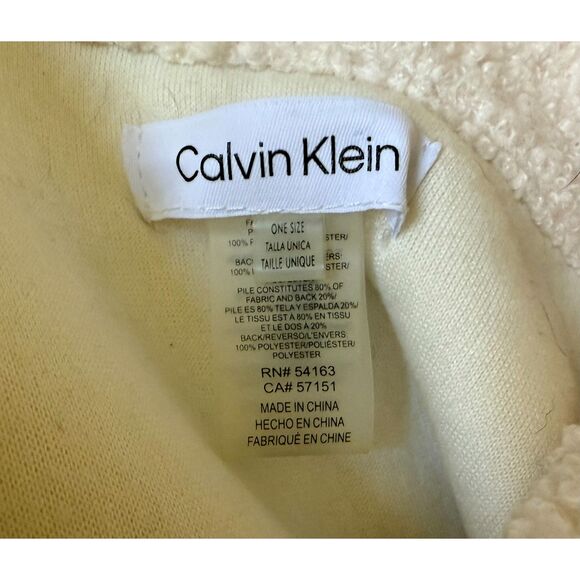 Calvin Klein Cream Cozy Cape - Picture 6 of 6